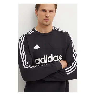 Mikina adidas Tiro pánská, černá barva, s potiskem, IW0172