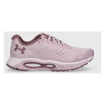 Boty Under Armour UA W HOVR Infinite 3 černá barva, na plochém podpatku, 3023556-002