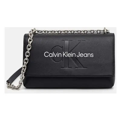 Kabelka Calvin Klein Jeans černá barva, K60K612221