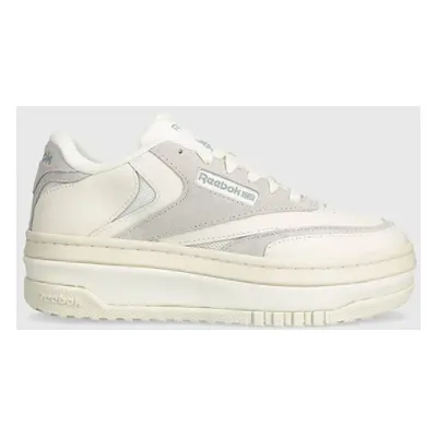 Kožené sneakers boty Reebok Classic CLUB C béžová barva, 100074260