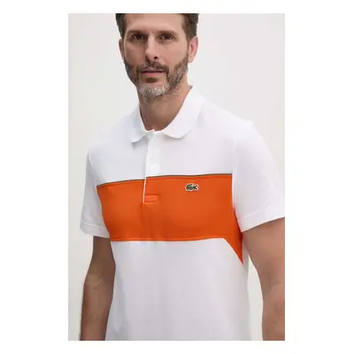 Bavlněné polo tričko Lacoste bílá barva, PH2847