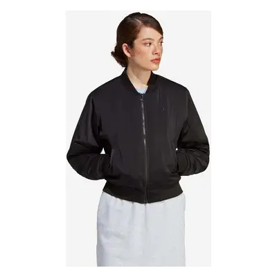 Bomber bunda adidas Originals černá barva, přechodná, HA7157-black