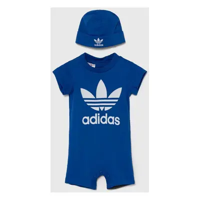 Dětské bavlněné dupačky adidas Originals GIFT SET IY0749