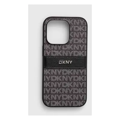 Obal na telefon Dkny iPhone 14 Pro 6.1 černá barva, DKHCP14LPRTHSLK