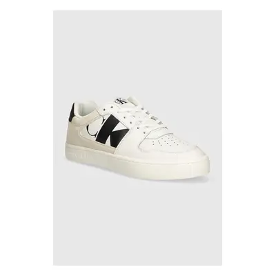 Sneakers boty Calvin Klein Jeans CLASSIC CUPSOLE LOW LACEUP NBS bílá barva, YM0YM01002