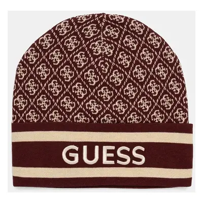 Čepice Guess SEVYN vínová barva, W4BZ21 Z3JD2