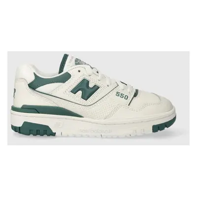 Kožené sneakers boty New Balance BBW550BI šedá barva, BBW550BI