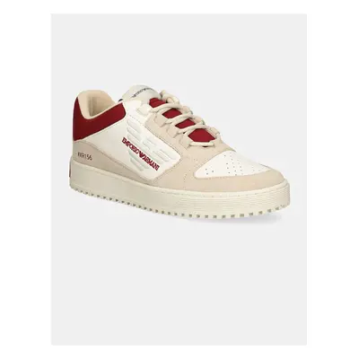 Sneakers boty Emporio Armani béžová barva, X4X636 XR156 U225