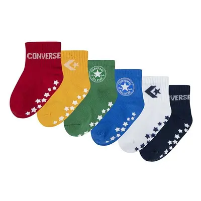 Dětské ponožky Converse 6-pack červená barva, NC0305