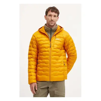 Péřová sportovní bunda Jack Wolfskin Passamani oranžová barva, A61831