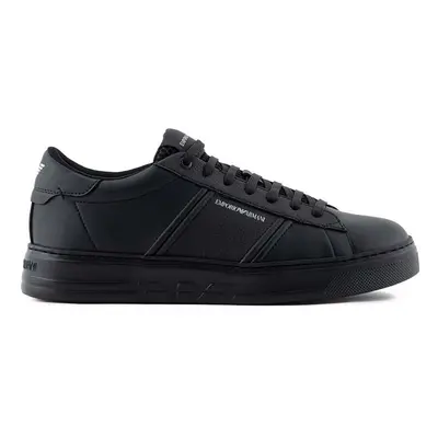 Kožené sneakers boty Emporio Armani černá barva, X4X570 XN840 K001