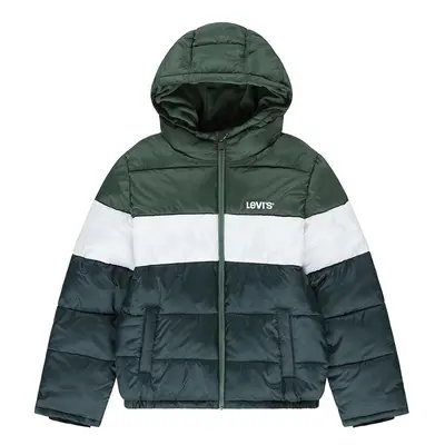 Dětská bunda Levi's BOY'S COLOR BLOCK PUFFER zelená barva, 9EL263