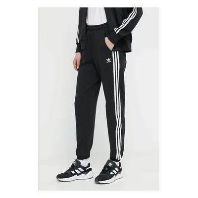 Bavlněné tepláky adidas Originals černá barva, s aplikací, IB7457