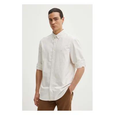 Bavlněná košile Levi's bílá barva, relaxed, s límečkem button-down