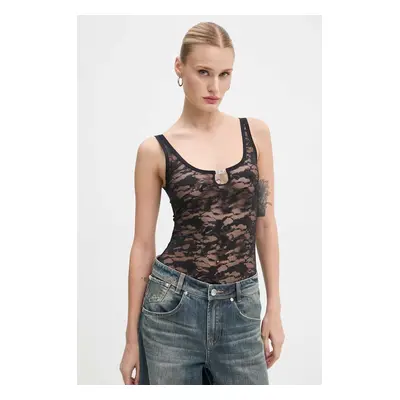 Body Diesel UFBY-D-OVAL-LACE-BODYSUIT dámské, černá barva, A15370.0DRAK