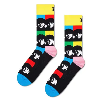 Ponožky Happy Socks Beatles All Together Now Sock černá barva, BEA01-0203