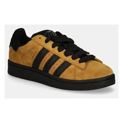 Kožené sneakers boty adidas Originals Campus 00s černá barva, JH8998