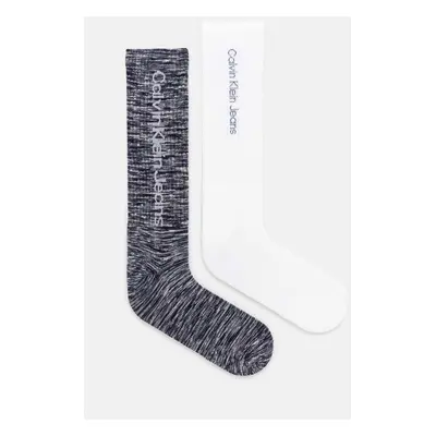 Ponožky Calvin Klein Jeans 2-pack pánské, bílá barva, 701230602