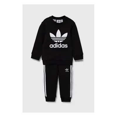 Dětská tepláková souprava adidas Originals CREW SET černá barva, IX5150