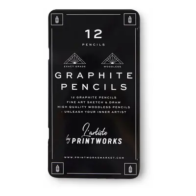 Sada tužek v pouzdře Printworks Graphite 12-pack