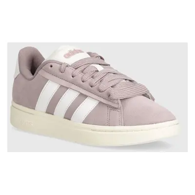 Sneakers boty adidas Grand Court Alpha fialová barva, IH3848