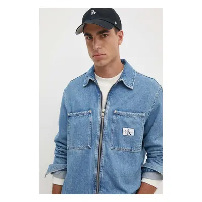 Džínová bunda Calvin Klein Jeans pánská, přechodná, J30J325766