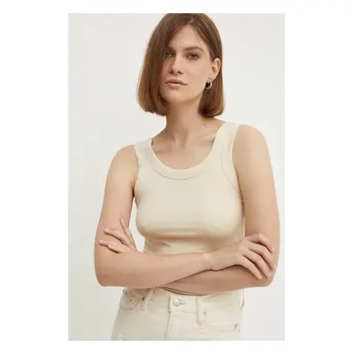 Top Calvin Klein dámský, béžová barva, K20K207190