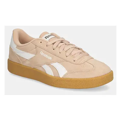 Semišové sneakers boty Reebok Classic Smash Edge růžová barva, 100208244