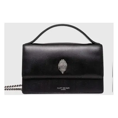 Kožená kabelka Kurt Geiger London BOND TOP HANDLE BAG černá barva, 2735500109