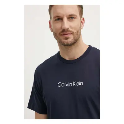 Bavlněné tričko Calvin Klein tmavomodrá barva