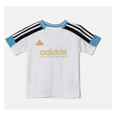 Dětské tričko adidas J NP TEE bílá barva, s potiskem, IY0143