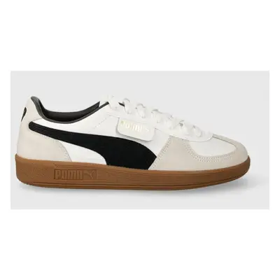 Kožené sneakers boty Puma Palermo bílá barva, 396464