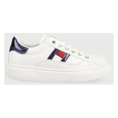 Dětské sneakers boty Tommy Hilfiger bílá barva