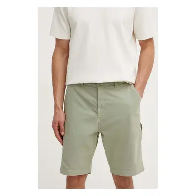 Kraťasy Pepe Jeans CARPENTER SHORT pánské, zelená barva, PM801101