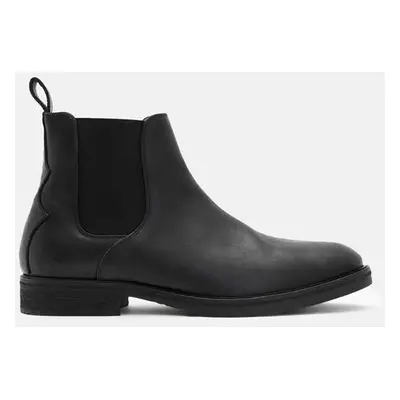 Kožené kotníkové boty AllSaints Creed Boot pánské, černá barva, M040FB