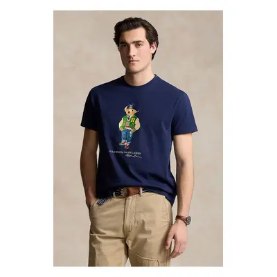 Bavlněné tričko Polo Ralph Lauren s potiskem, 710854497