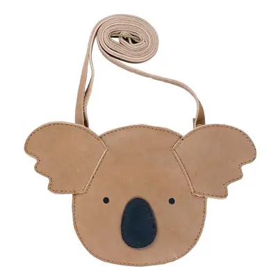 Dětská kožená kabelka Donsje Britta Classic Purse Koala béžová barva, 5001006