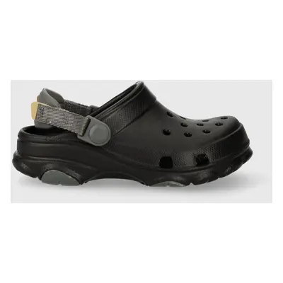 Dětské pantofle Crocs 207458 All Terrain Clog K černá barva