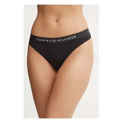 Tanga Tommy Hilfiger černá barva, UW0UW05510