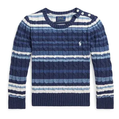 Dětský svetr Polo Ralph Lauren tmavomodrá barva, 312940988001