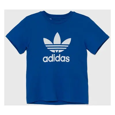 Dětské bavlněné tričko adidas Originals TREFOIL TEE s potiskem, IY7425