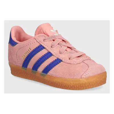 Dětské sneakers boty adidas Originals GAZELLE CF EL růžová barva, IH2781