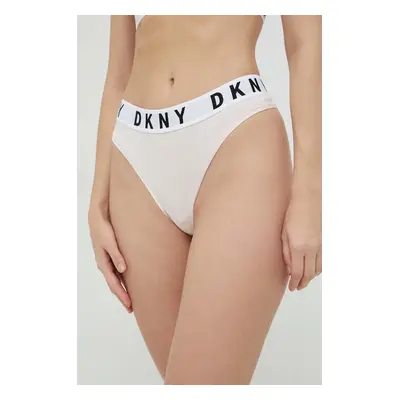 Tanga Dkny růžová barva, DK4529