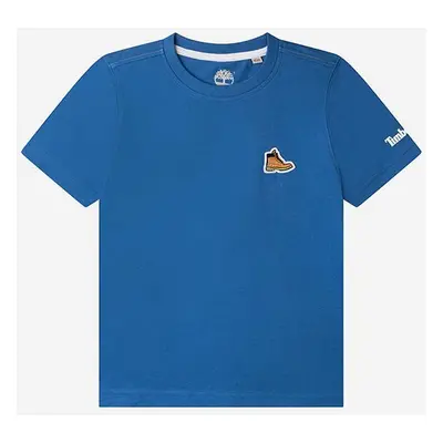 Dětské bavlněné tričko Timberland Short Sleeves Tee-shirt červená barva