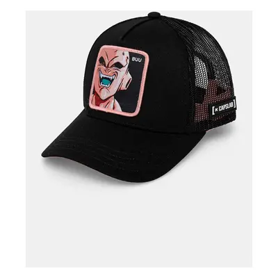 Dětská baseballová čepice Capslab Dragon Ball Capslab Trucker černá barva, s aplikací, CL.DBZ.3.