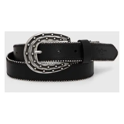 Pásek Pepe Jeans REIGN BELT dámský, černá barva, PL020857