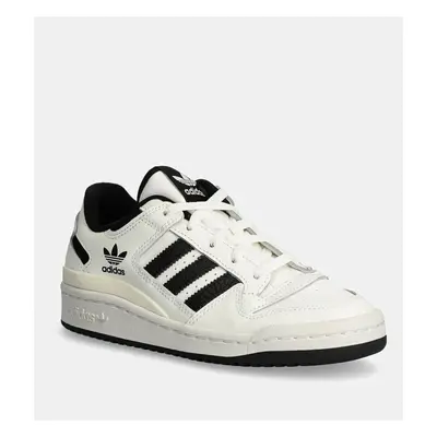 Dětské kožené sneakers boty adidas Originals FORUM LOW CL bílá barva, IH7918