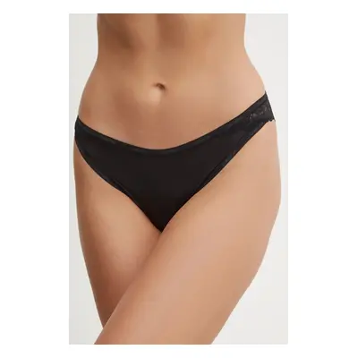 Kalhotky brazilky Calvin Klein Underwear černá barva, 000QF7829E