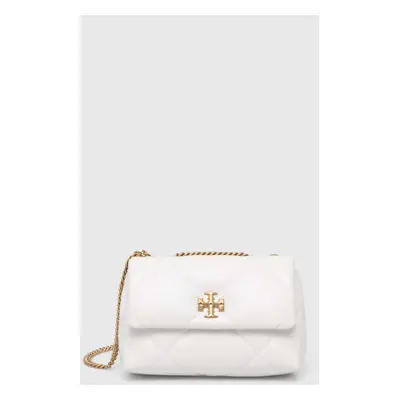 Kožená kabelka Tory Burch Kira Diamond Quilt Small bílá barva, 154706.100