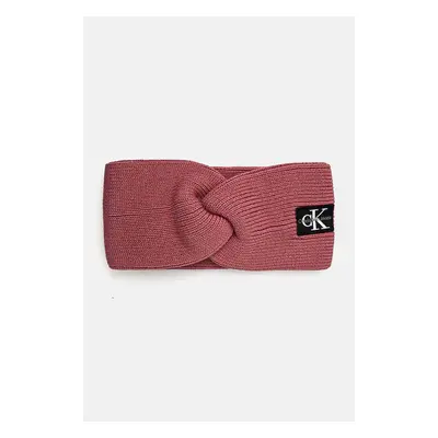 Čelenka Calvin Klein Jeans růžová barva, K60K612660